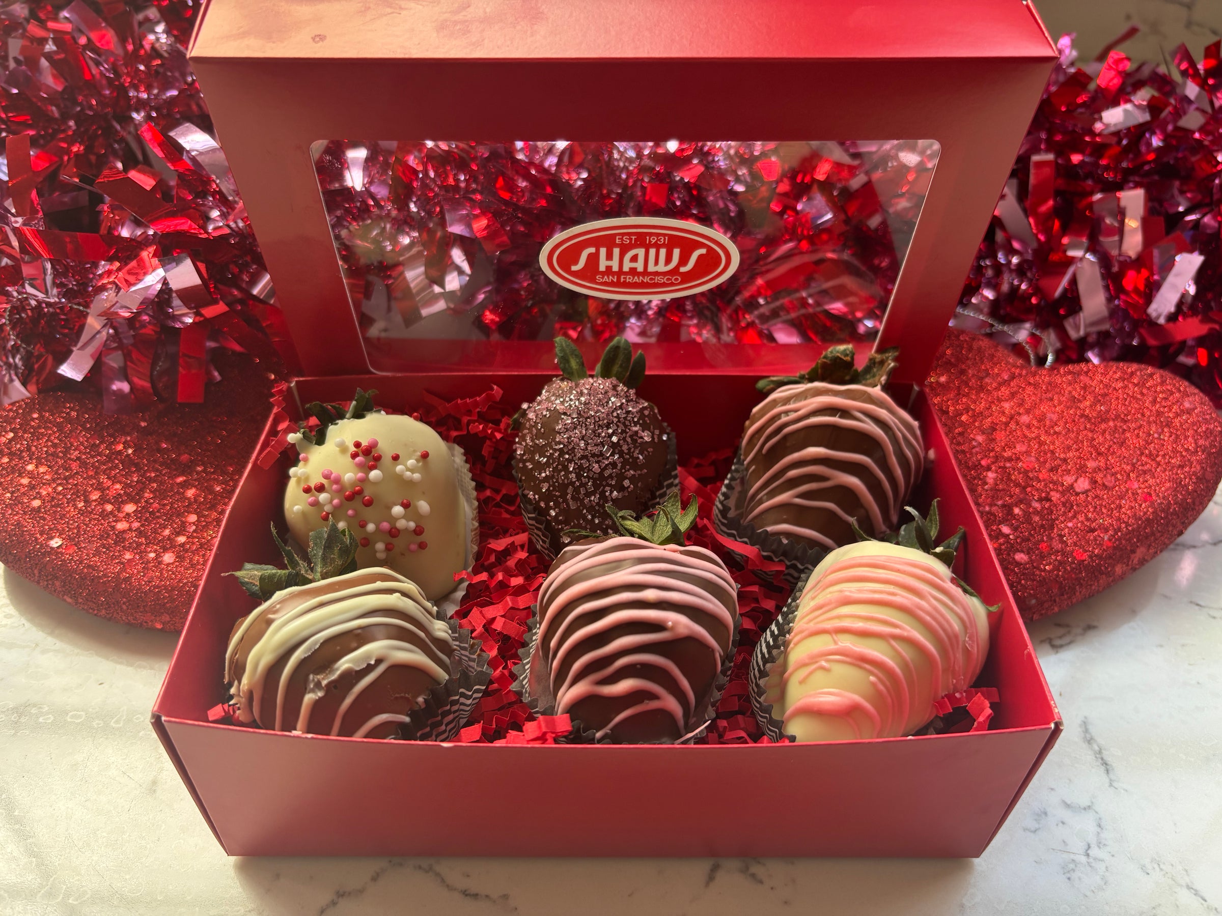 Chocolate covered strawberries | Shaws Candy, image size:2400x1800